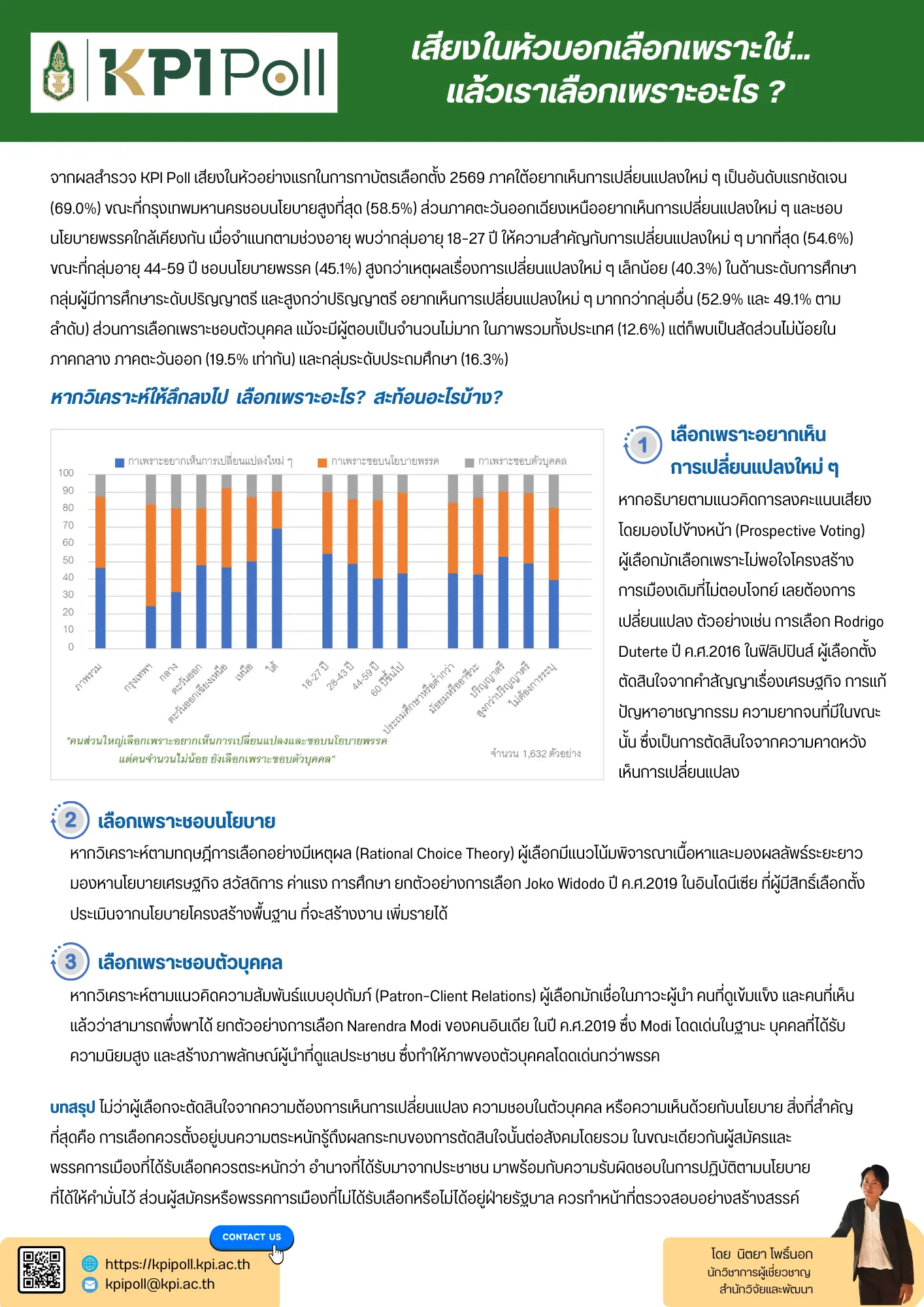 เสียงในหัวบอกเลือกเพราะใช่... แล้วเราเลือกเพราะอะไร ?